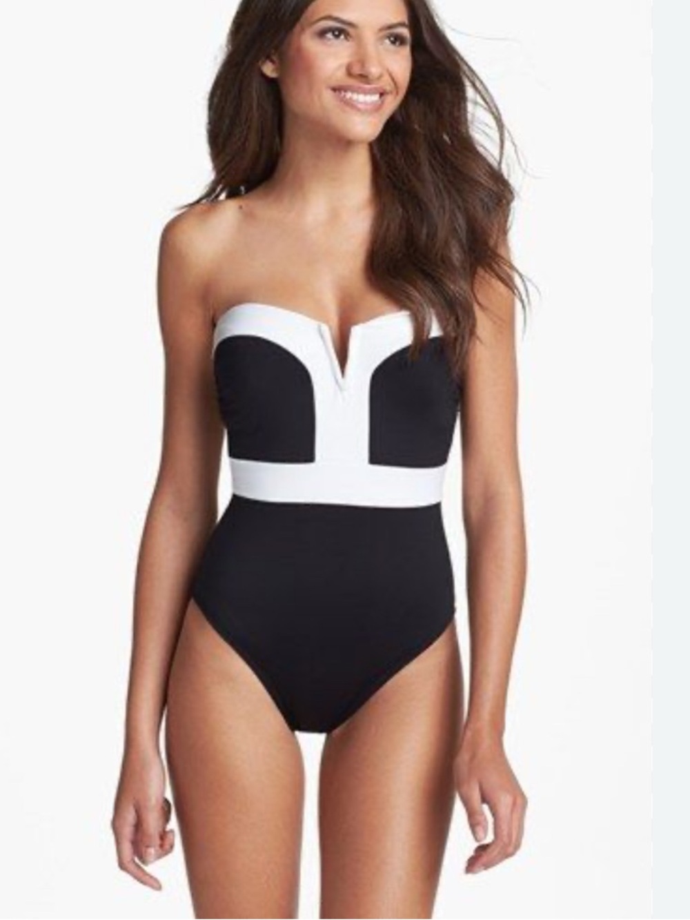 Black & White One-Piece Swimsuit